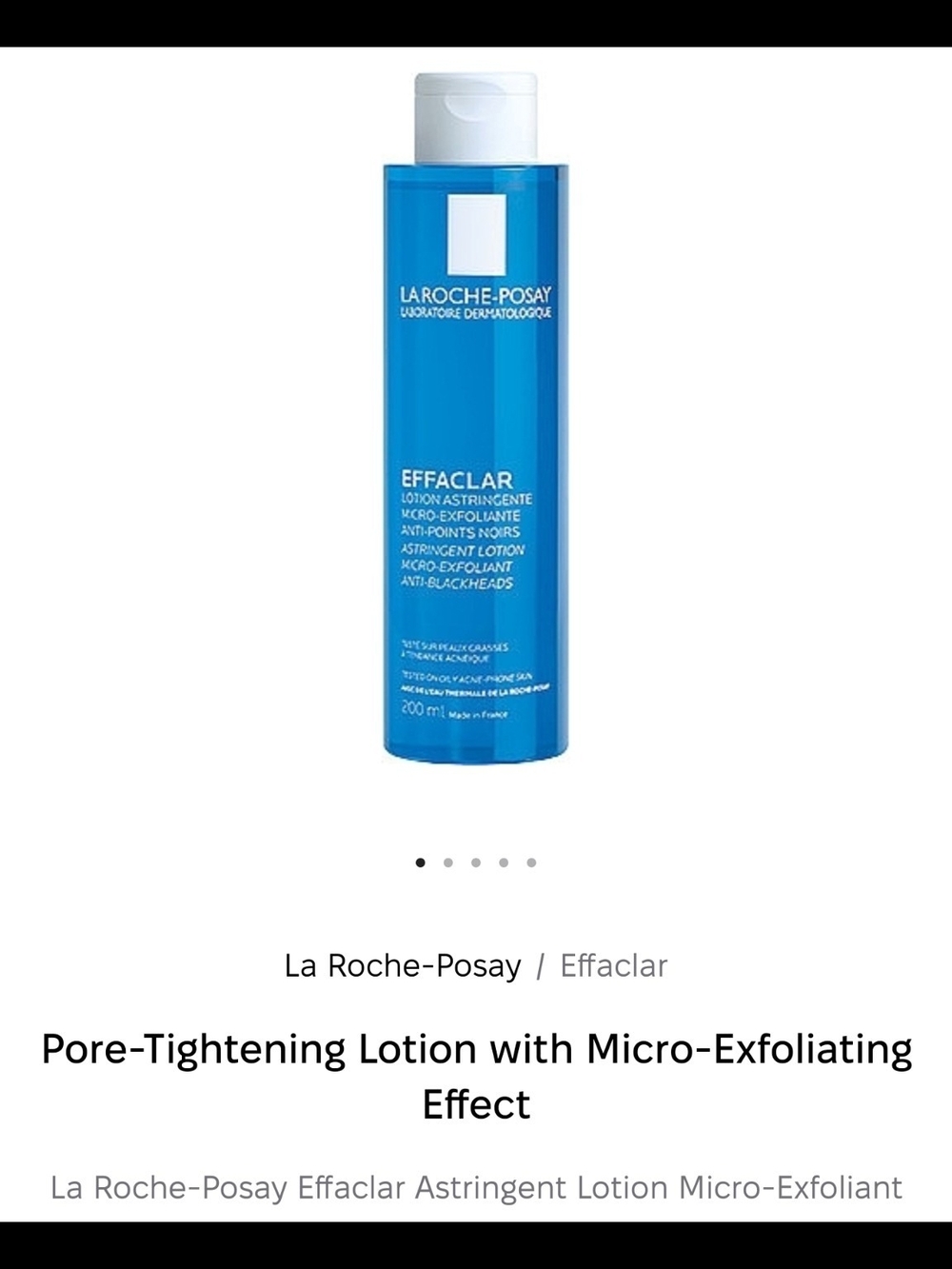 Effaclar Pore-Tightening Astringent Lotion - Blue